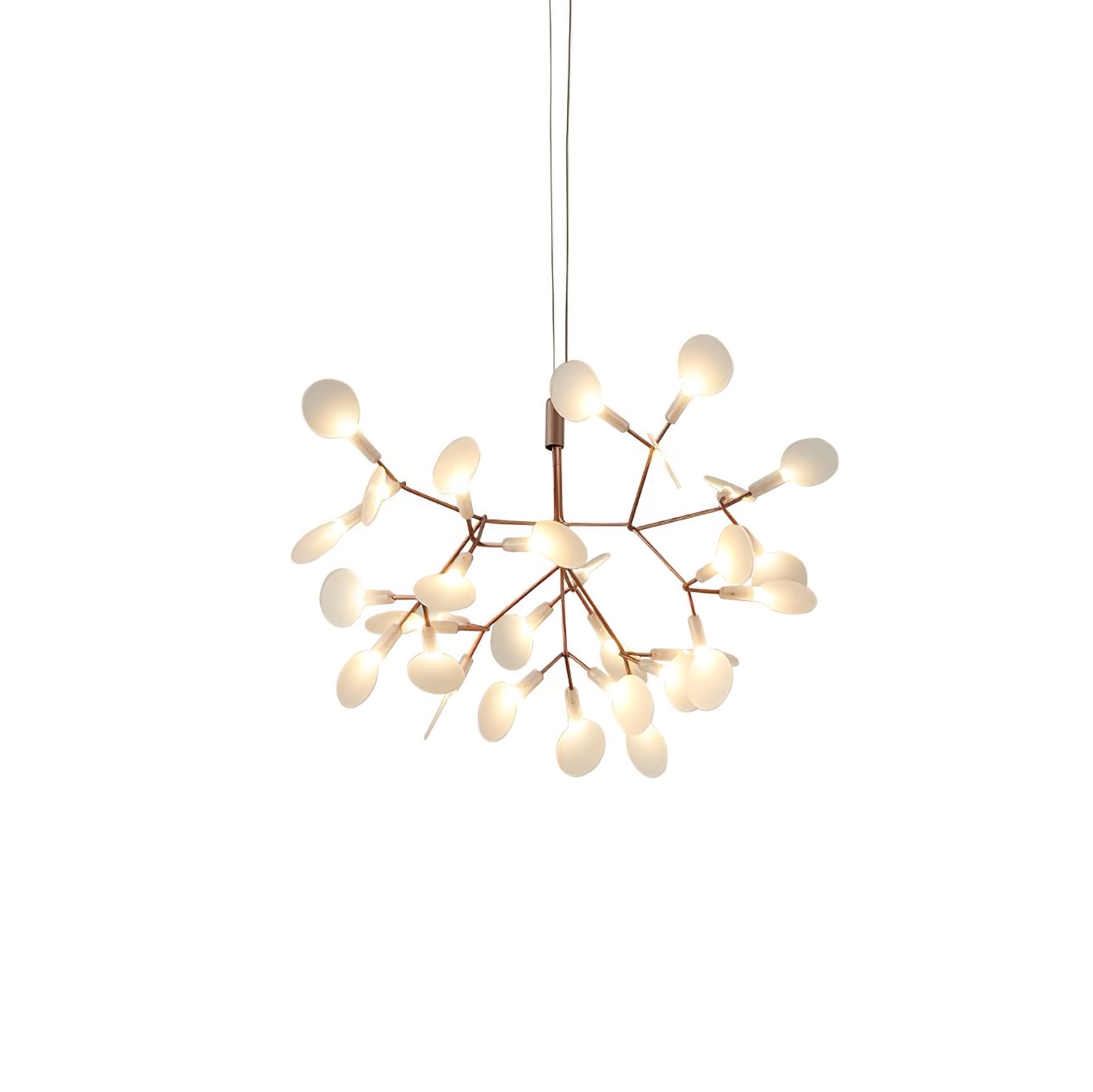 Lustra Chandelier Rose Gold Firefly LED Branch - Letslighting