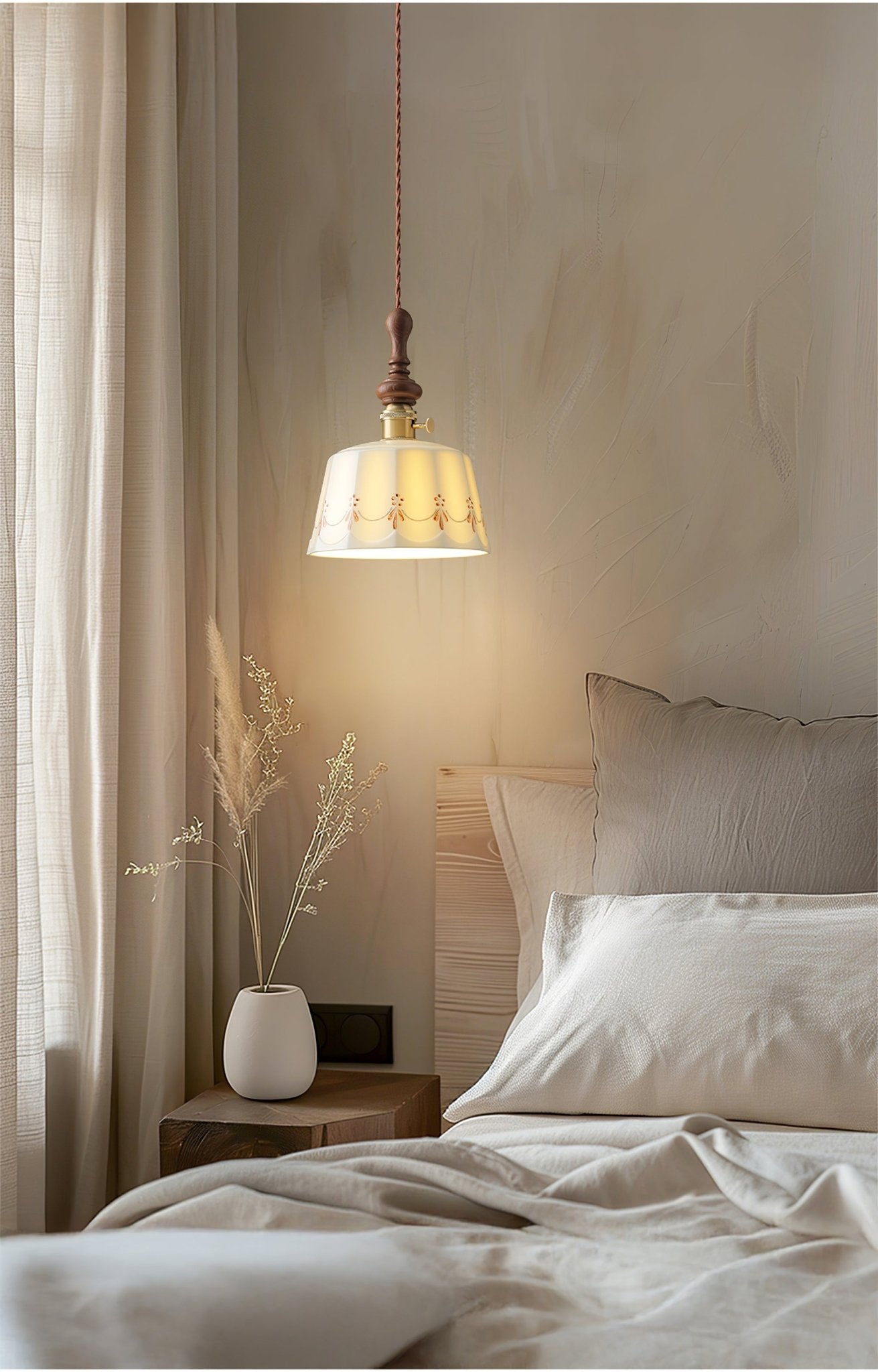 Roselind Vintage Ceramic Pendant Light