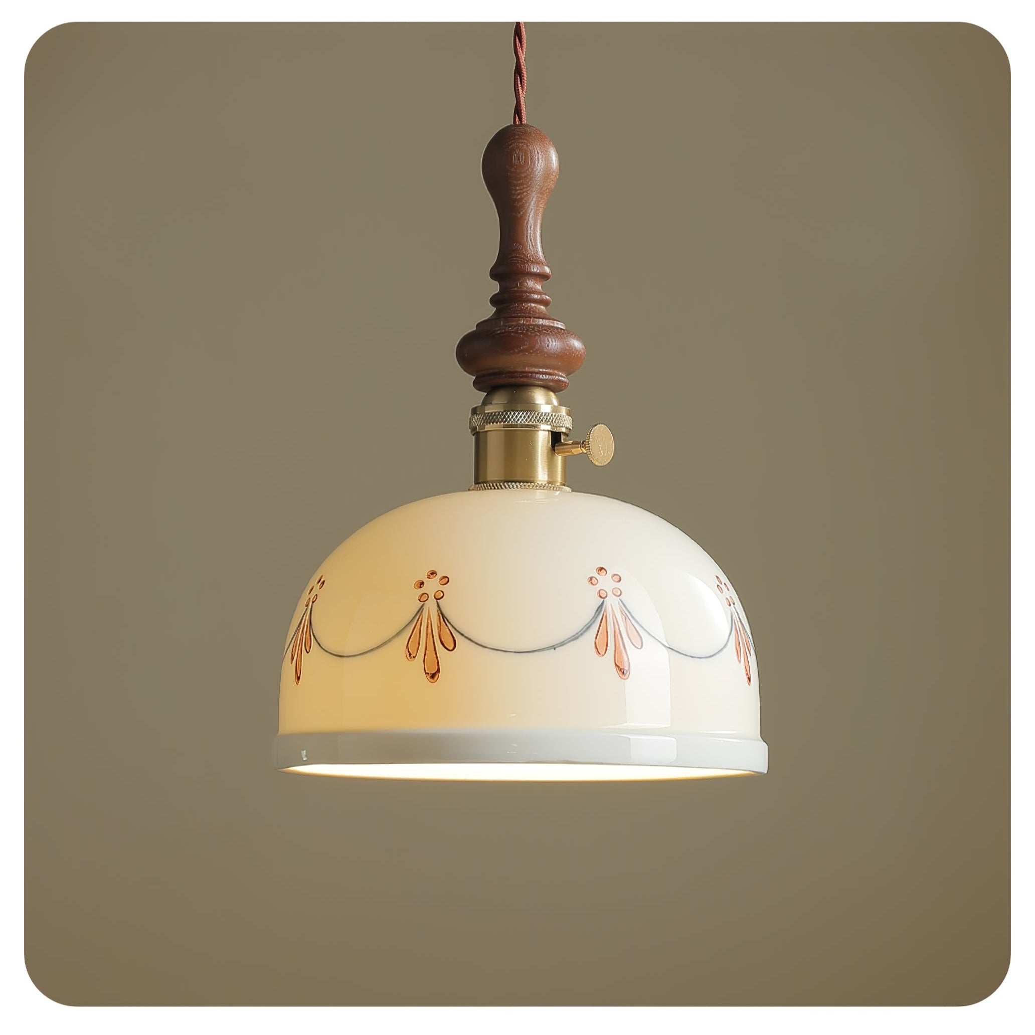Roselind Vintage Ceramic Pendant Light