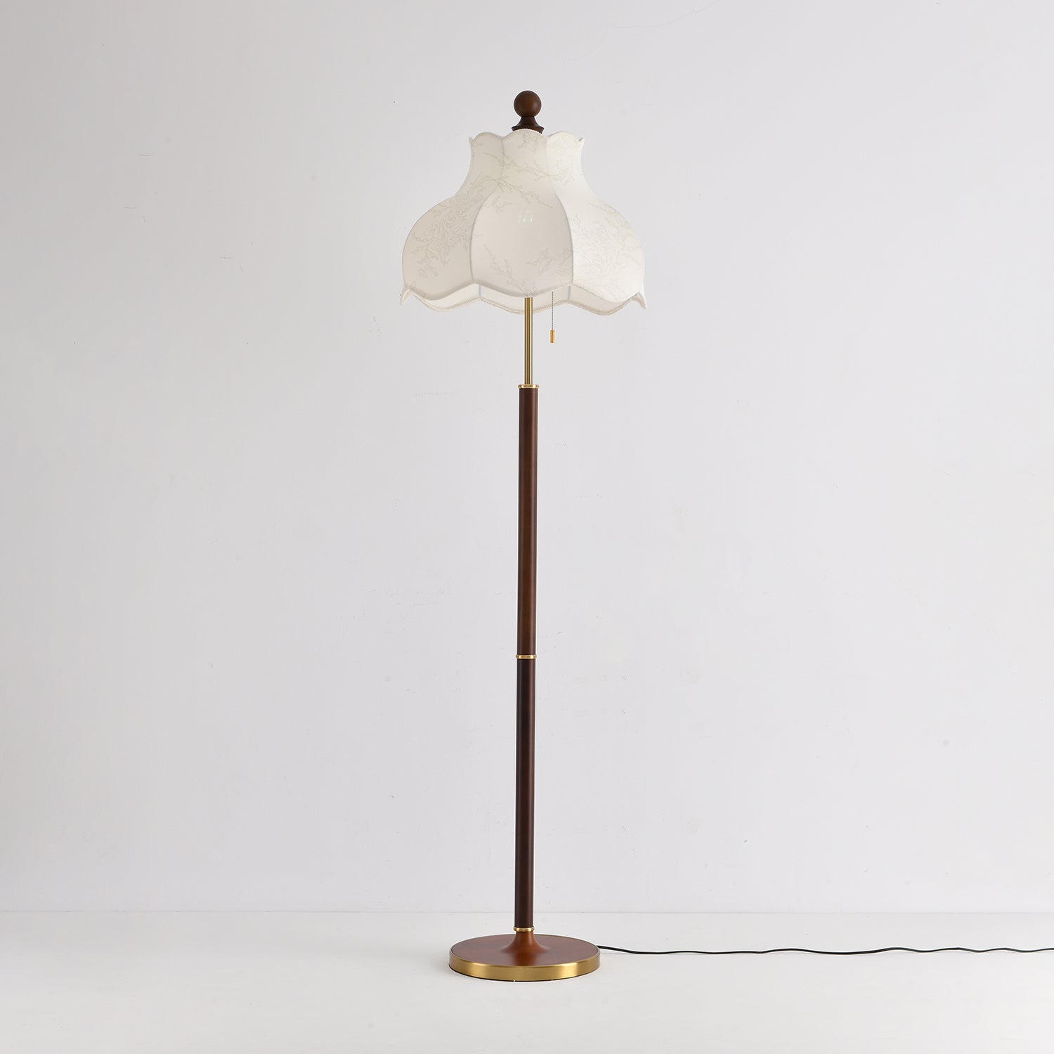 Conrad Vintage Wood Floor Lamp - Letslighting
