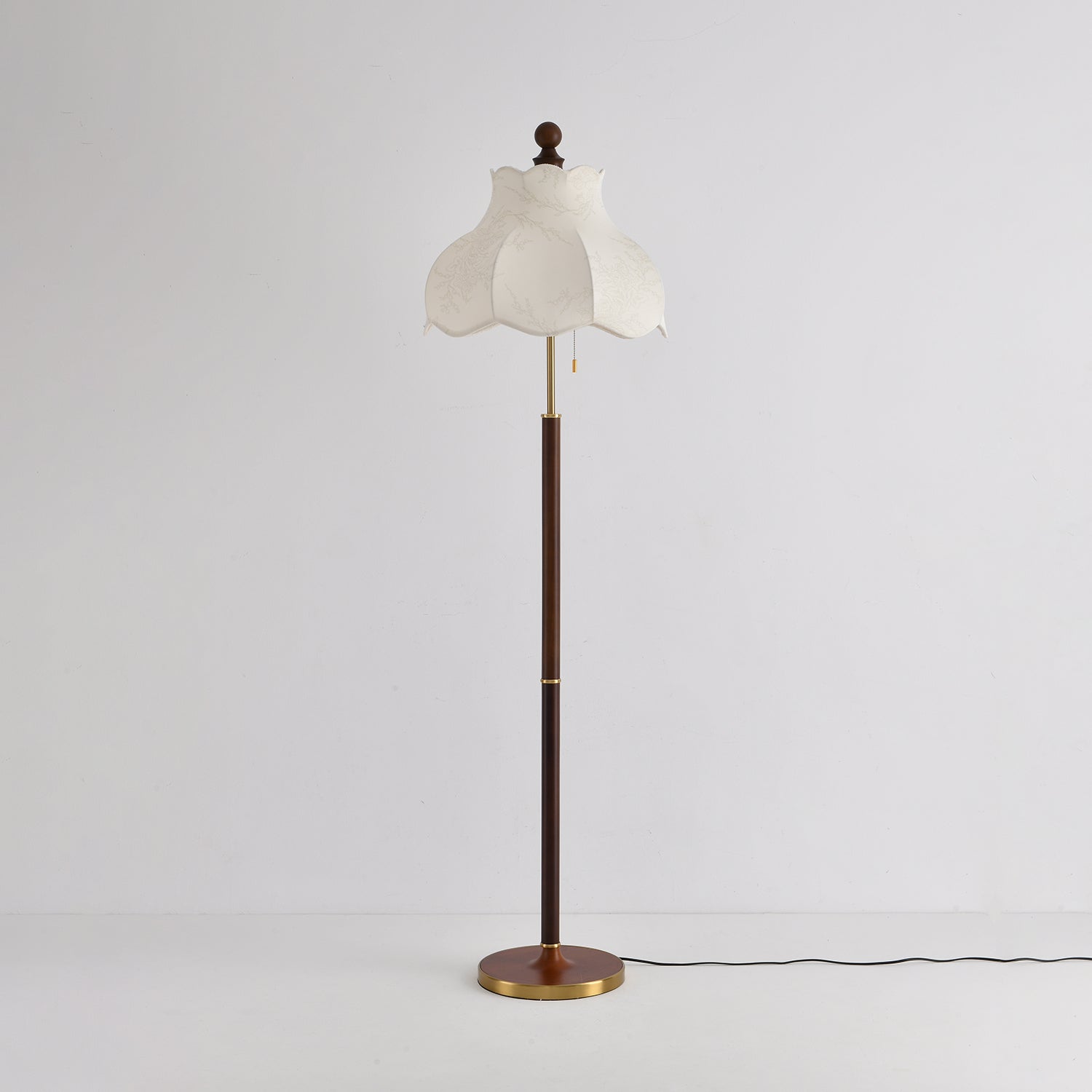 Conrad Vintage Wood Floor Lamp - Letslighting