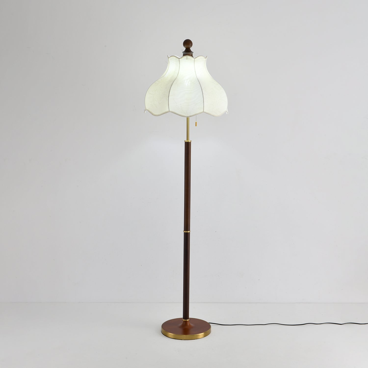 Conrad Vintage Wood Floor Lamp - Letslighting