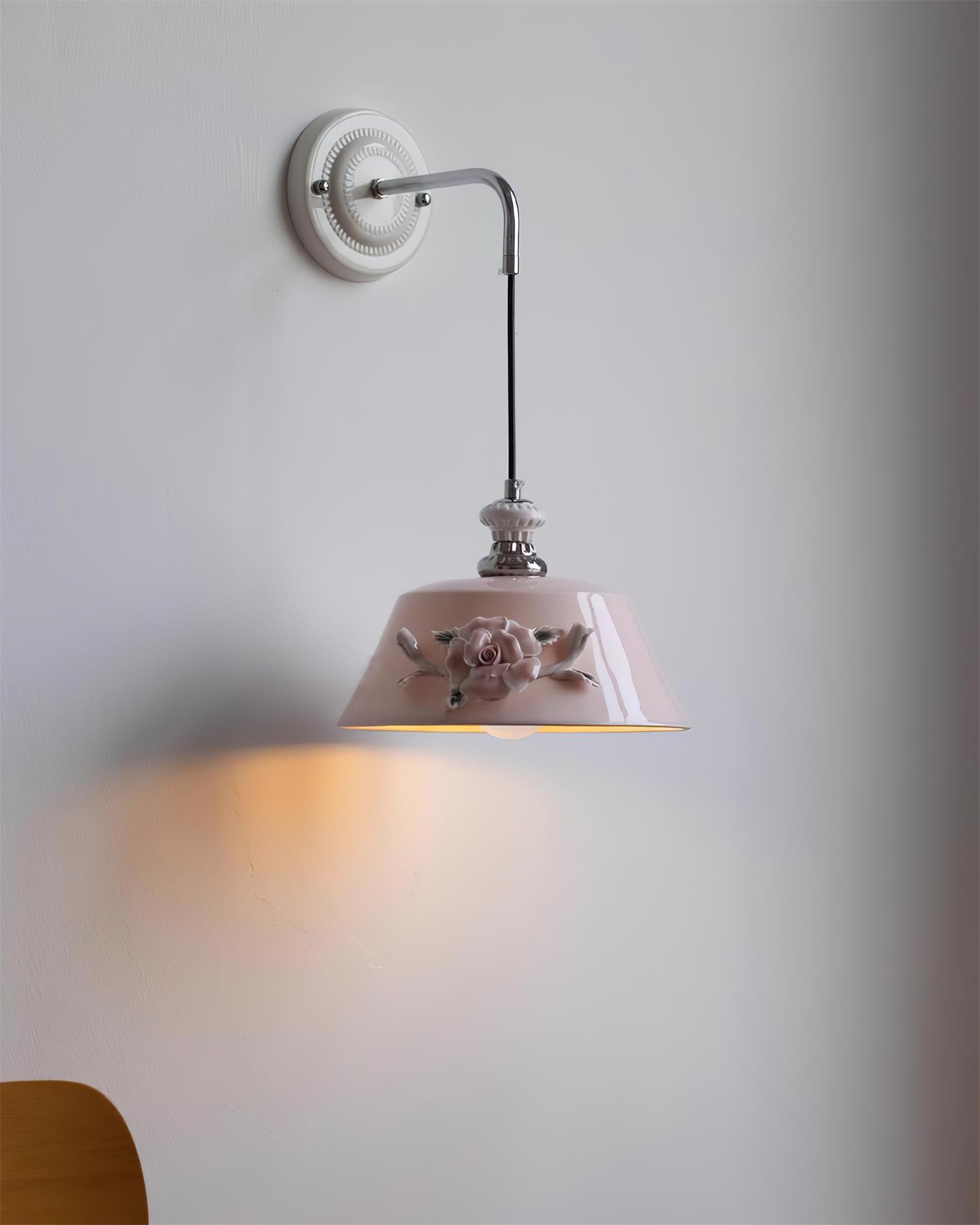 Roselune Wall Lamp Porcelain Floral Romance - Letslighting