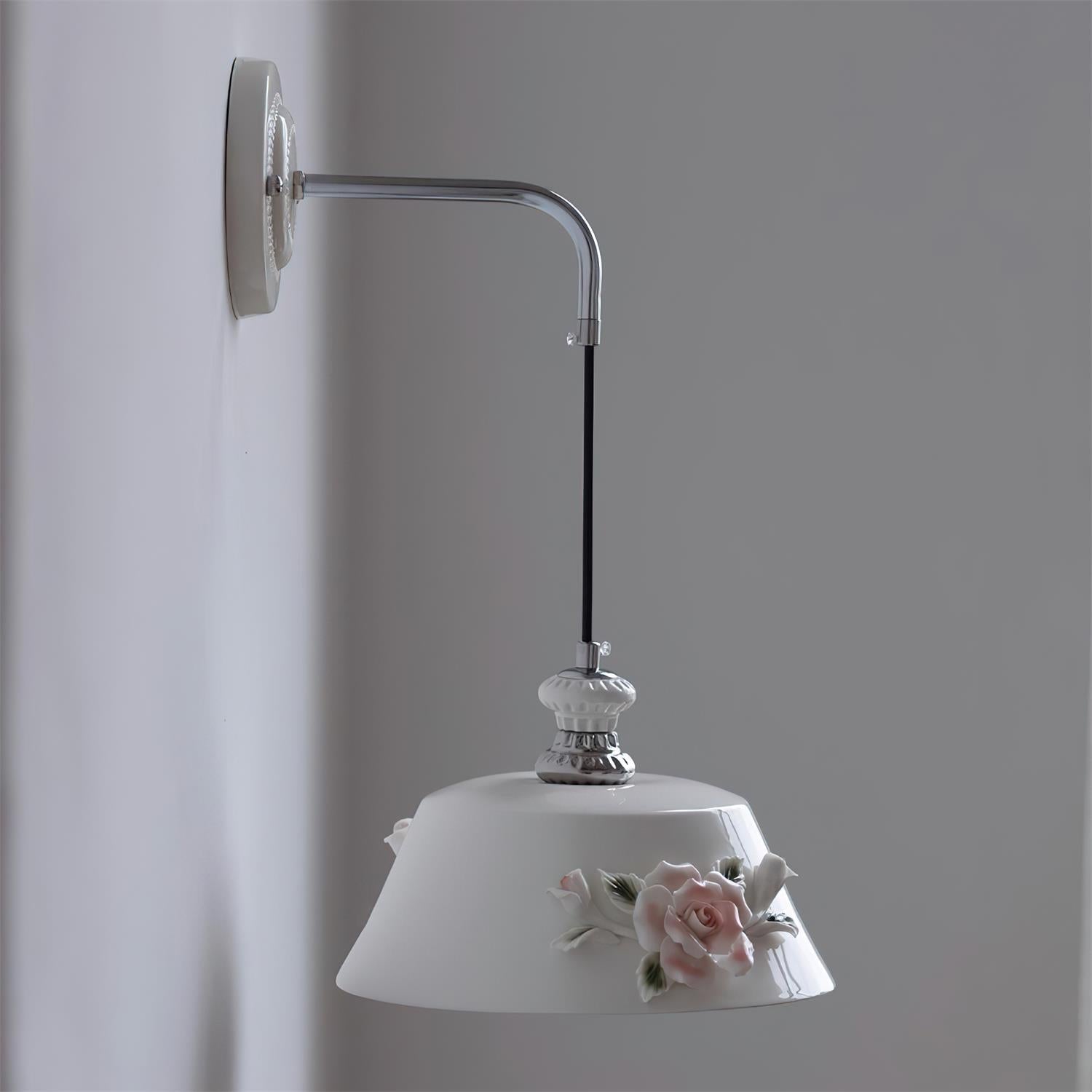 Roselune Wall Lamp Porcelain Floral Romance - Letslighting