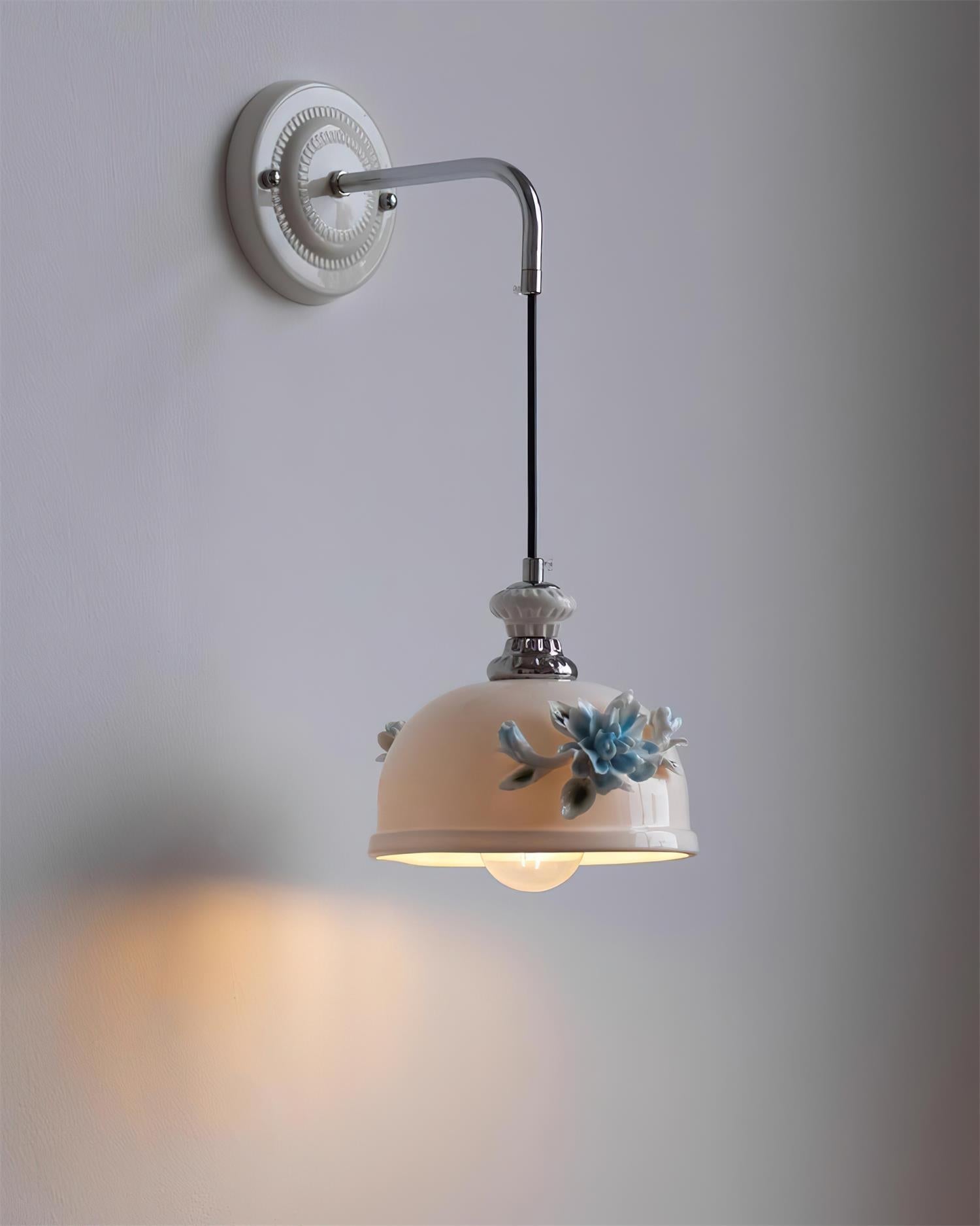 Roselune Wall Lamp Porcelain Floral Romance - Letslighting
