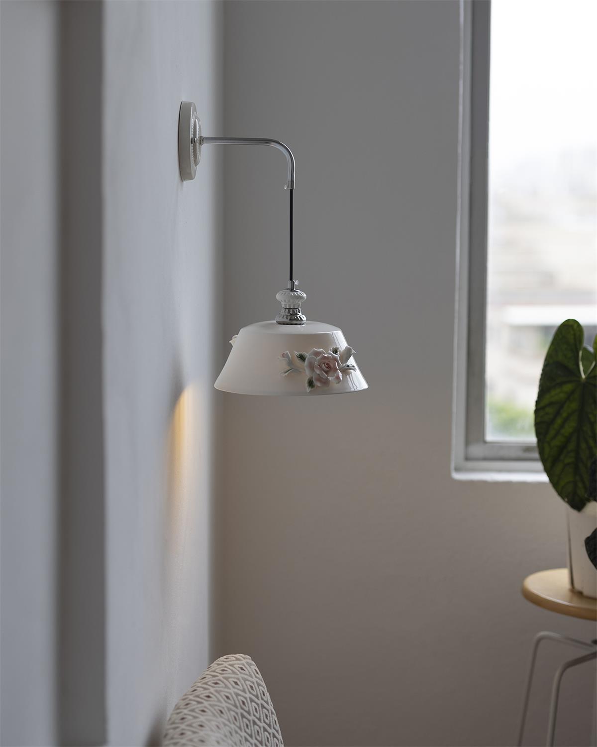 Roselune Wall Lamp Porcelain Floral Romance - Letslighting
