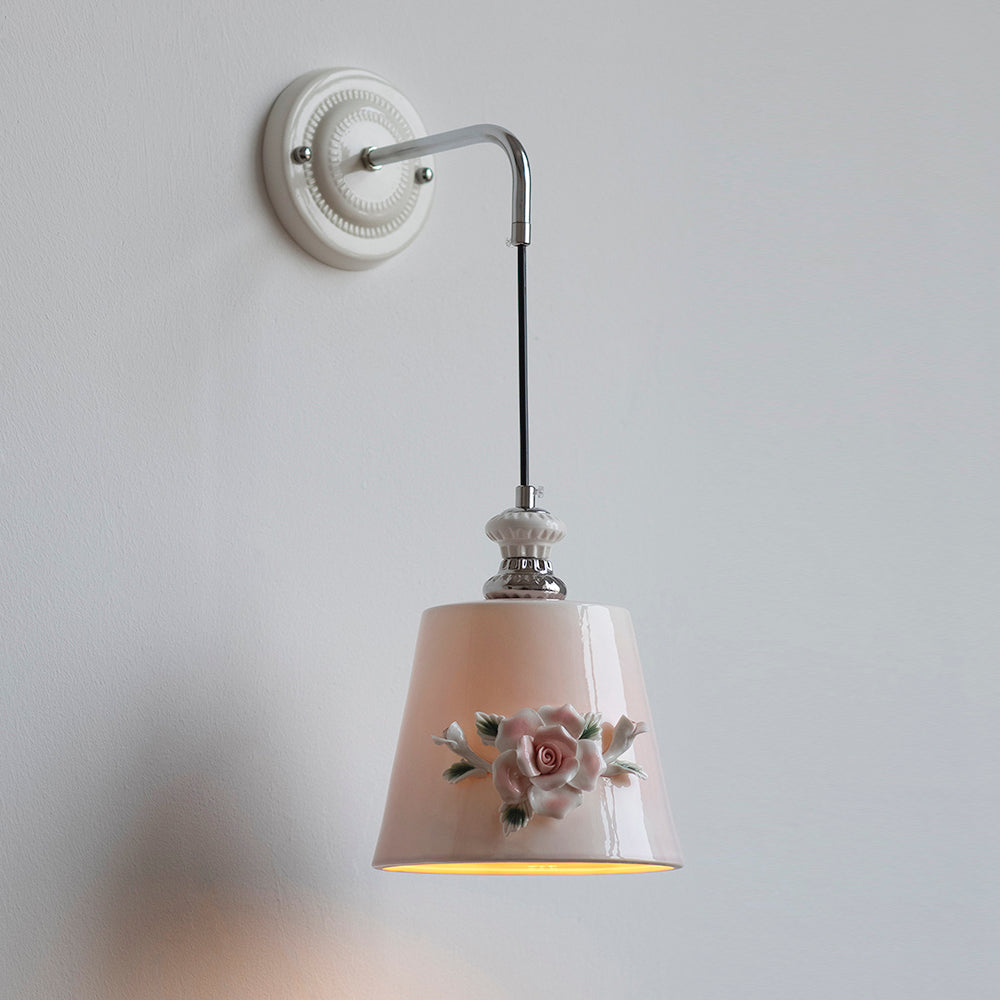 Roselune Wall Lamp Porcelain Floral Romance - Letslighting