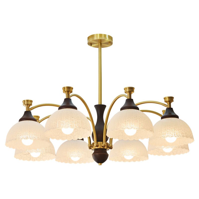 Avvynila Traditional Elegance Vintage Brass Wood Chandelier - Letslighting