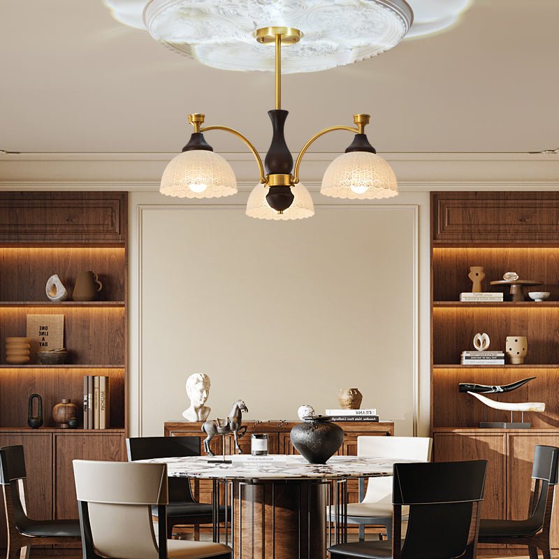 Avvynila Traditional Elegance Vintage Brass Wood Chandelier - Letslighting