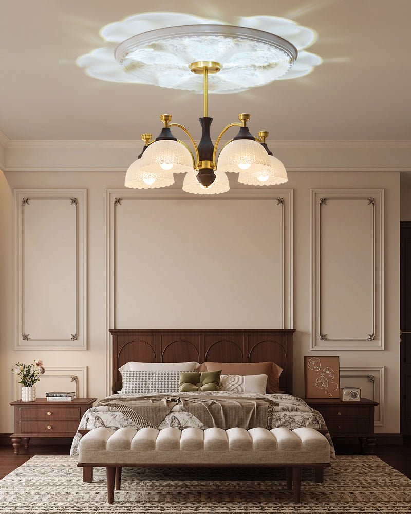 Avvynila Traditional Elegance Vintage Brass Wood Chandelier - Letslighting
