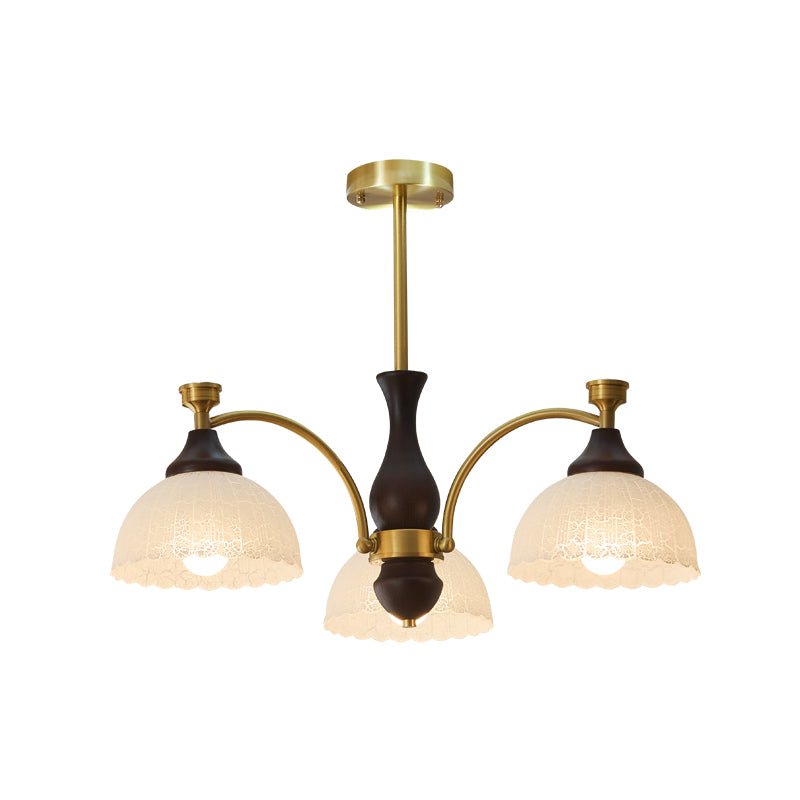 Avvynila Traditional Elegance Vintage Brass Wood Chandelier - Letslighting