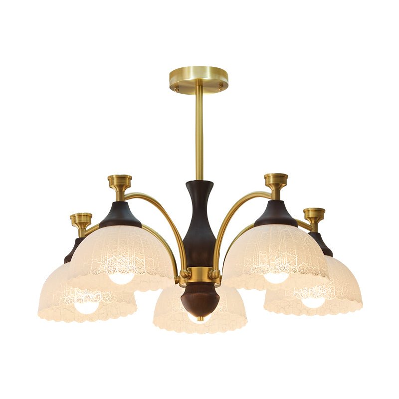 Avvynila Traditional Elegance Vintage Brass Wood Chandelier - Letslighting