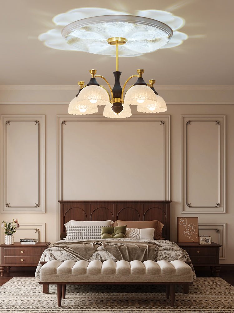 Avvynila Traditional Elegance Vintage Brass Wood Chandelier - Letslighting