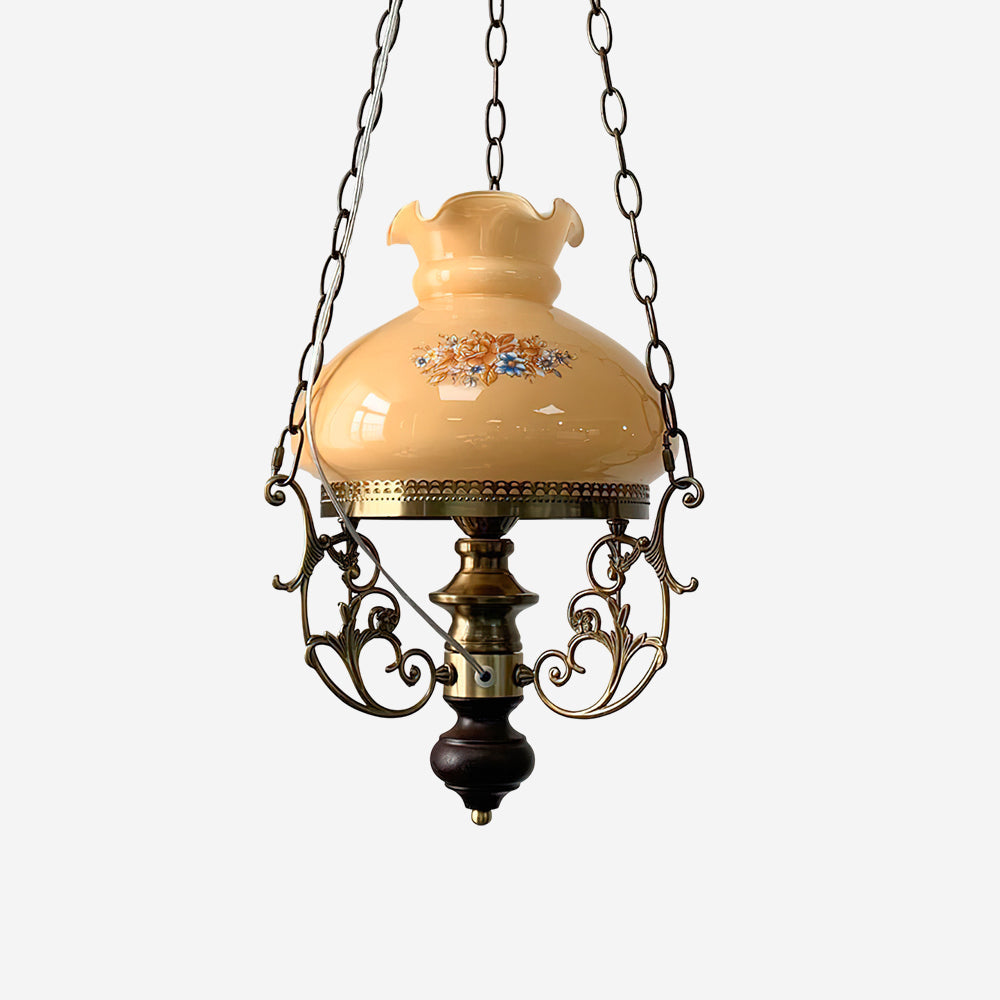 Rosetta Pendant Lamp Vintage Floral Accent - Letslighting