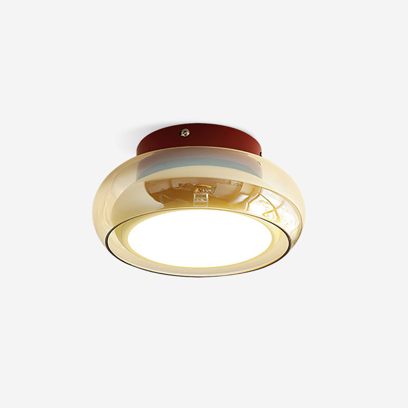 Valentina Retro Glass Flush Mount Ceiling Light