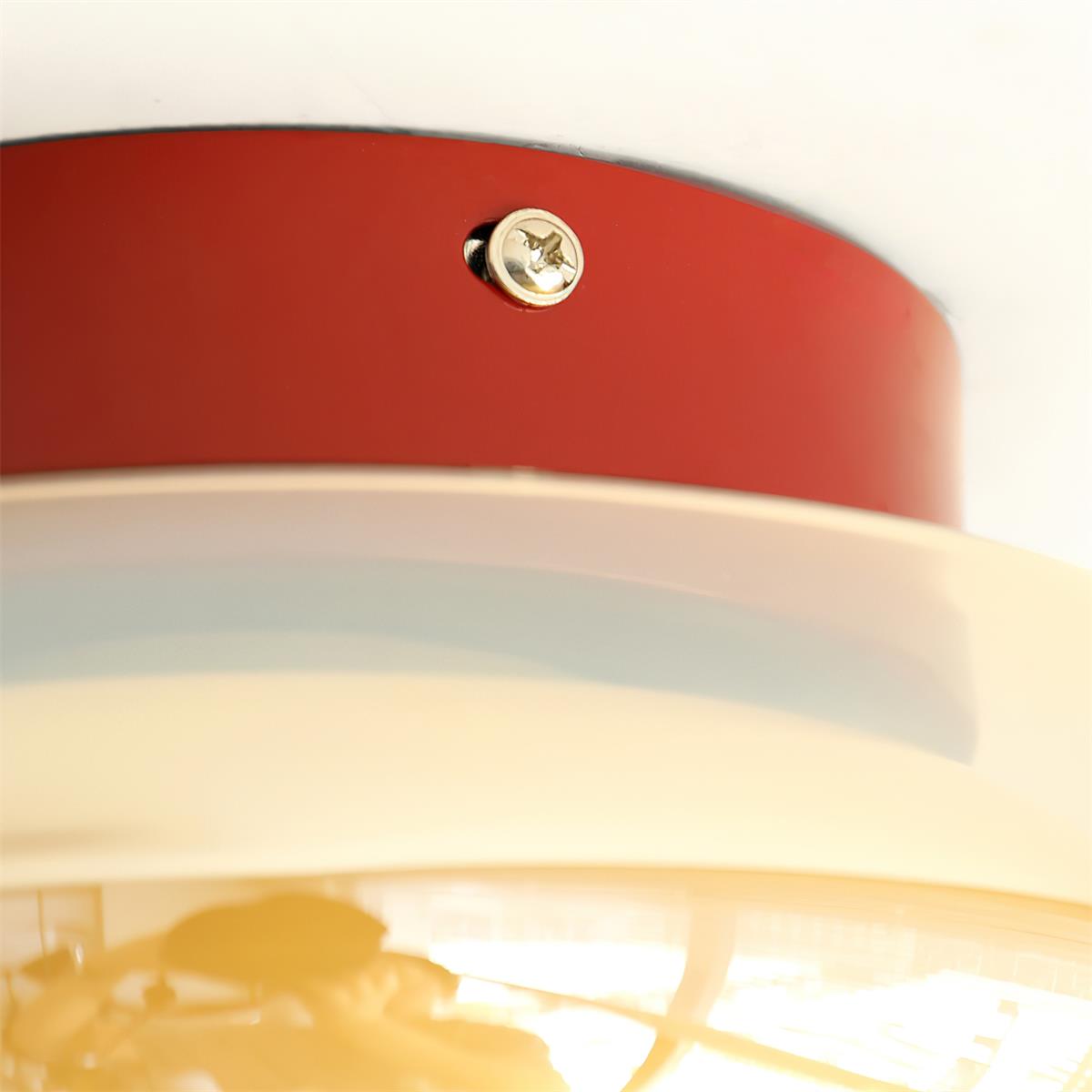 Valentina Retro Glass Flush Mount Ceiling Light