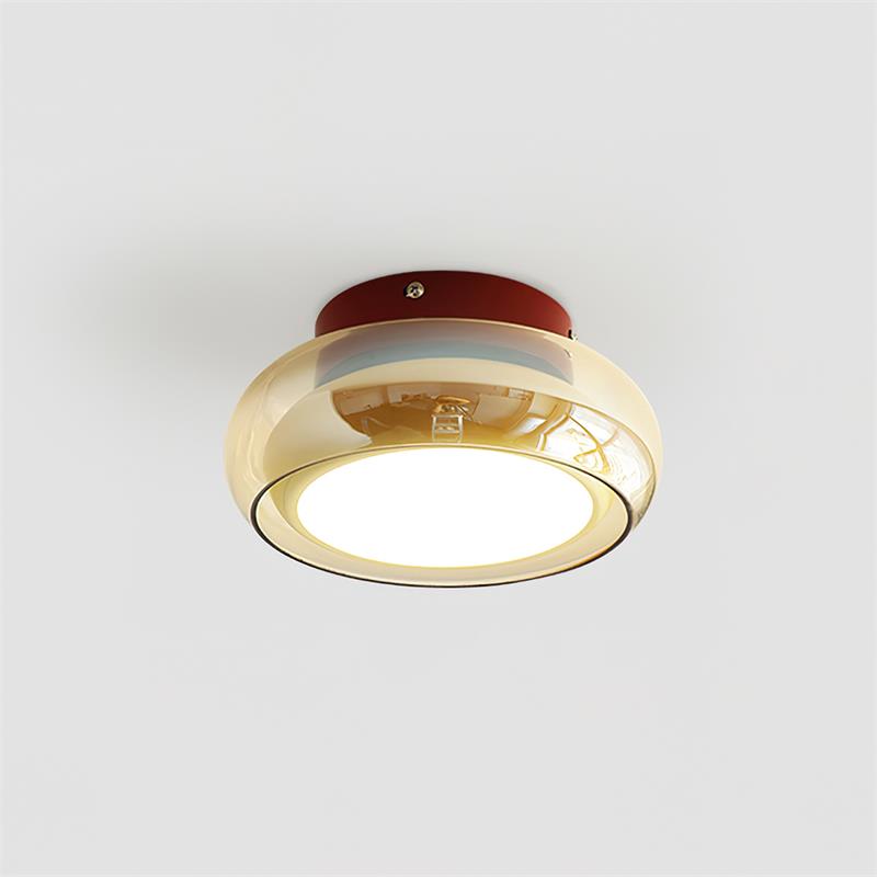 Valentina Retro Glass Flush Mount Ceiling Light