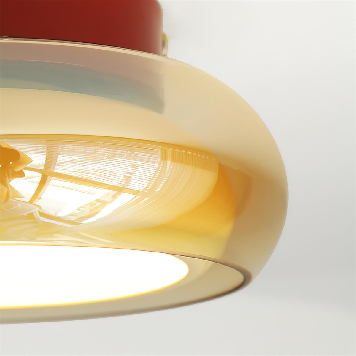 Valentina Retro Glass Flush Mount Ceiling Light