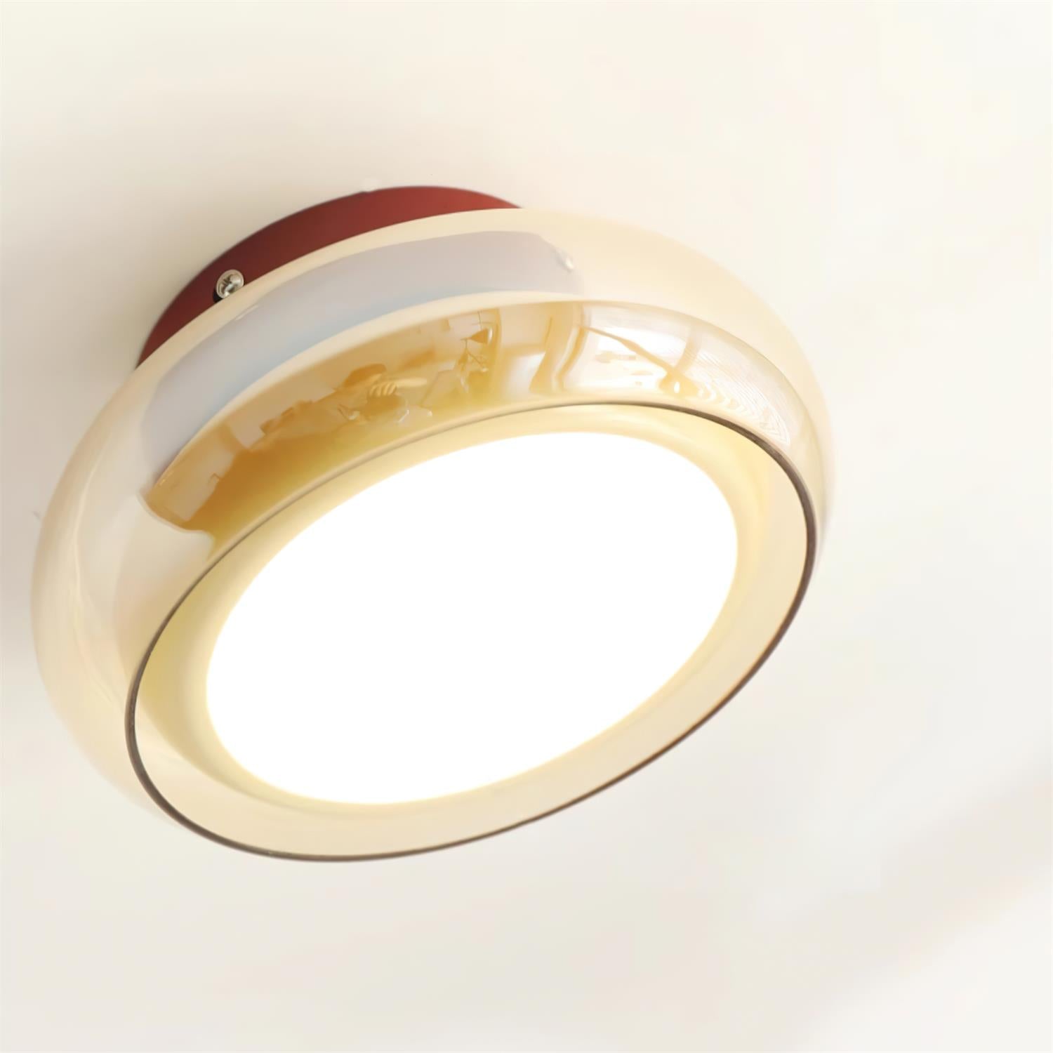 Valentina Retro Glass Flush Mount Ceiling Light