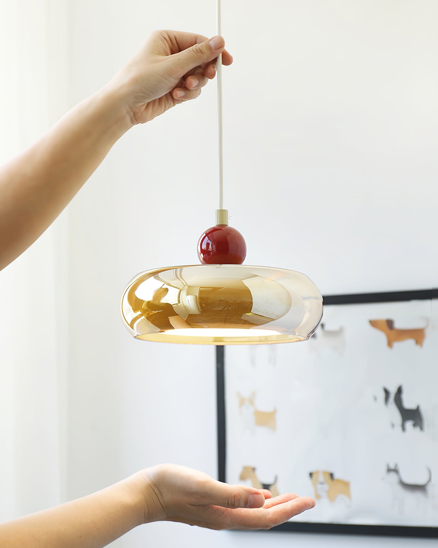 Jojo Pendant Lamp Amber*Red - Letslighting