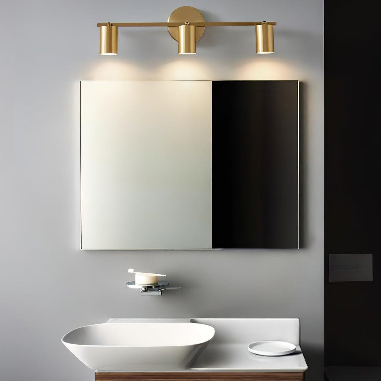 Grover Rotatable Brass Spotlight Wall Light - Letslighting