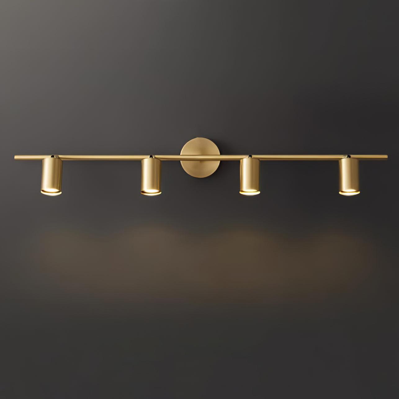 Grover Rotatable Brass Spotlight Wall Light - Letslighting