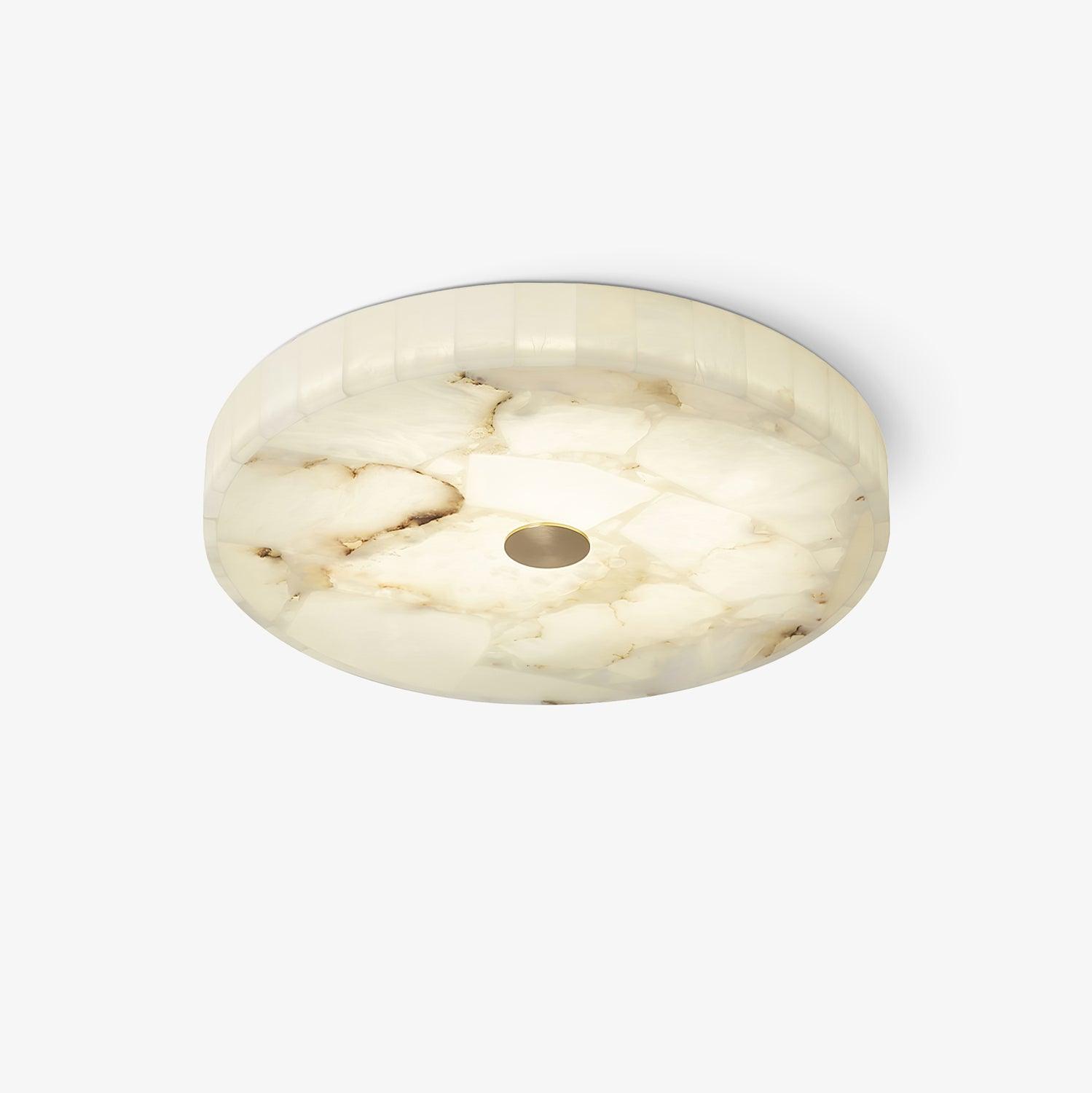 Kristy Round Alabaster Ceiling Lamp