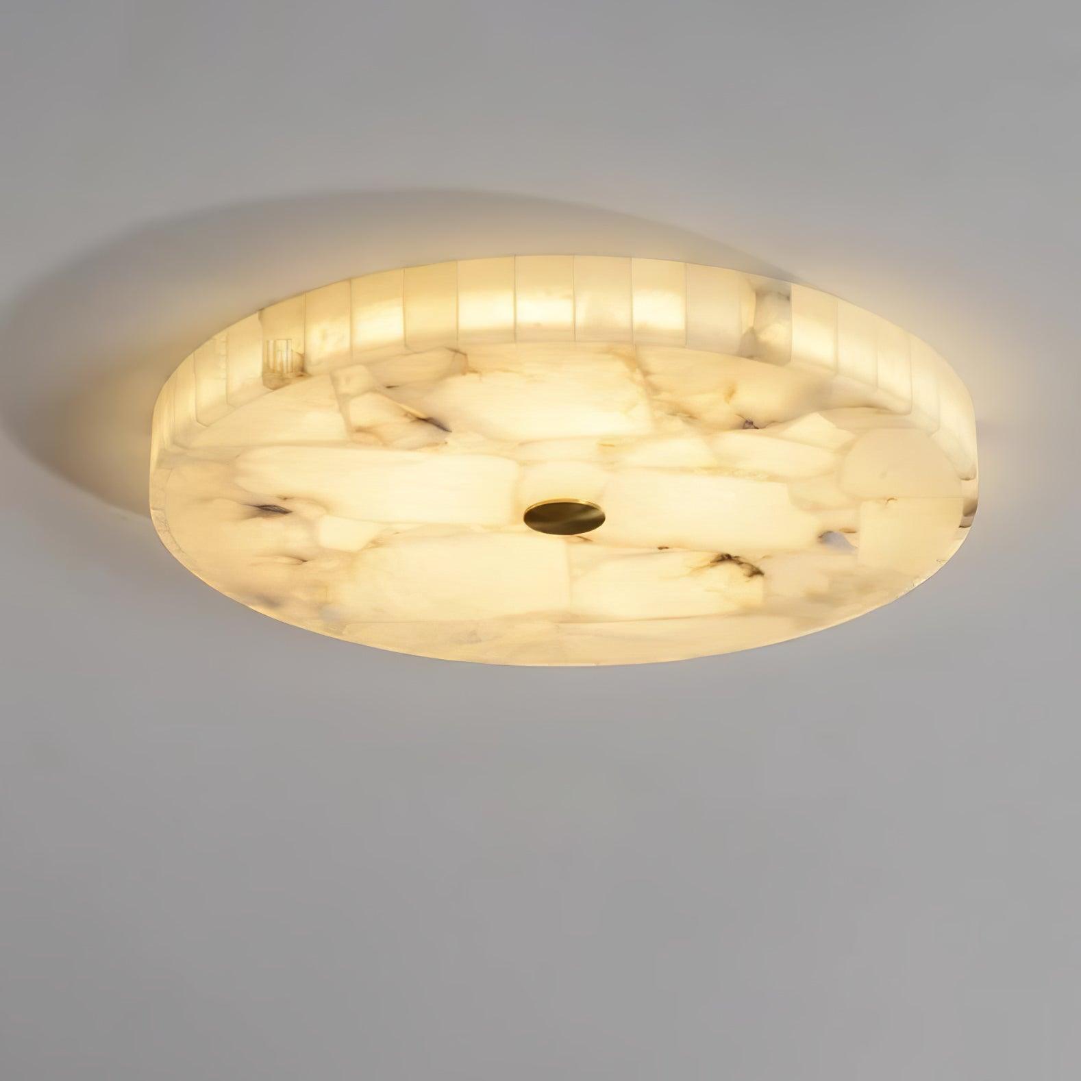 Kristy Round Alabaster Ceiling Lamp