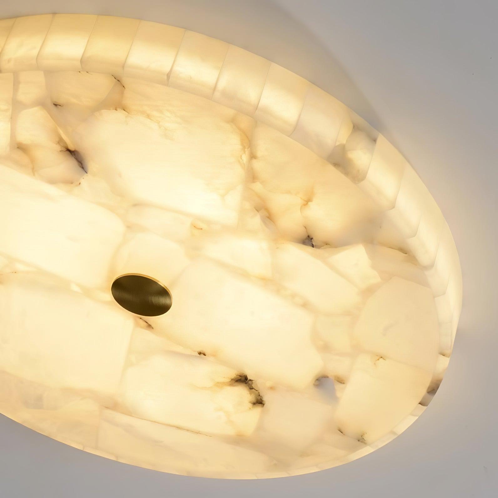 Kristy Round Alabaster Ceiling Lamp