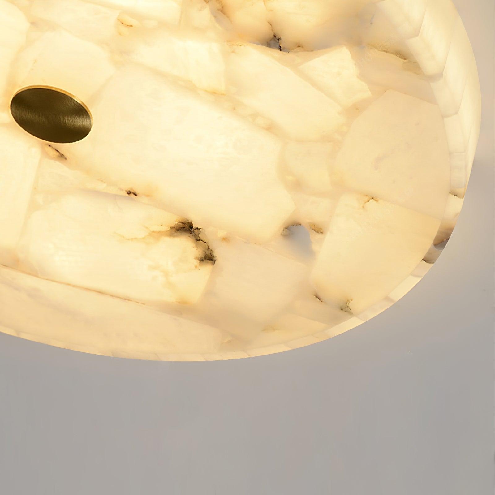 Kristy Round Alabaster Ceiling Lamp