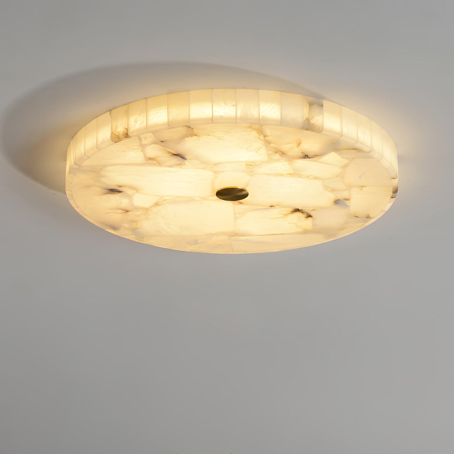 Kristy Round Alabaster Ceiling Lamp