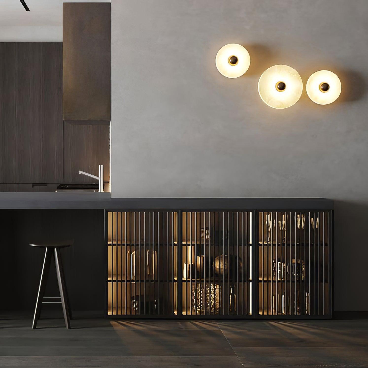 Kristy Alabaster Combination Wall Lamp - Letslighting