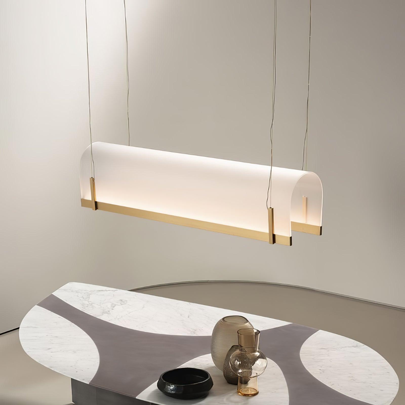 Cevinen Linear Gold Pendant Light - Letslighting