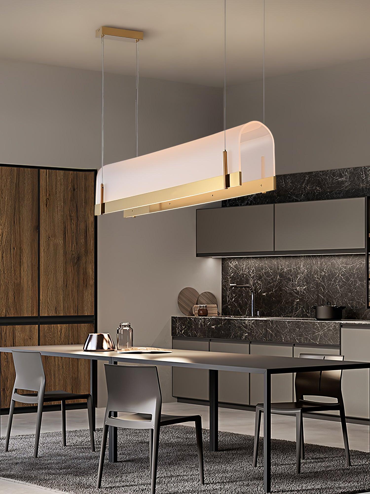 Cevinen Linear Gold Pendant Light - Letslighting