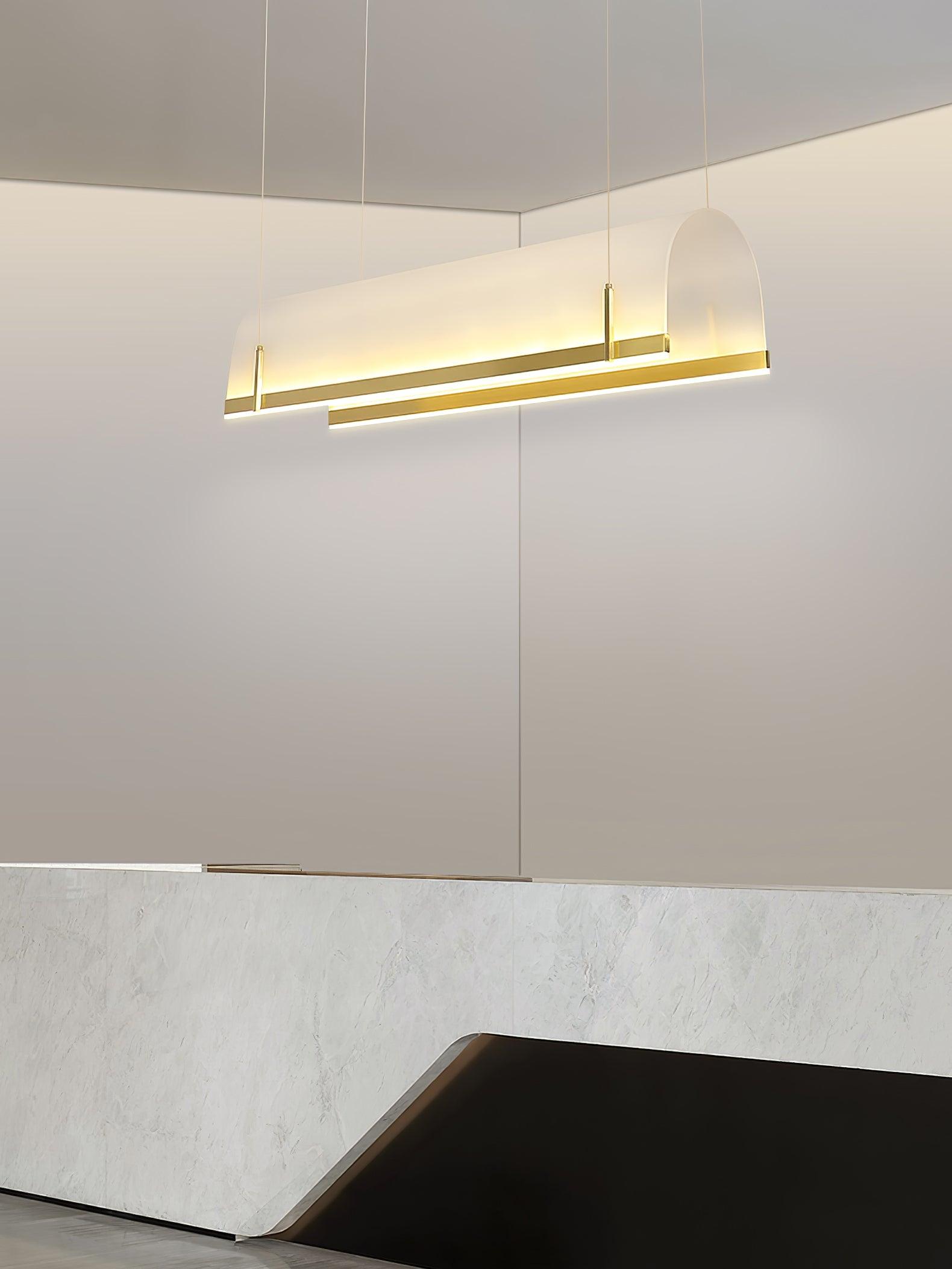 Cevinen Linear Gold Pendant Light - Letslighting