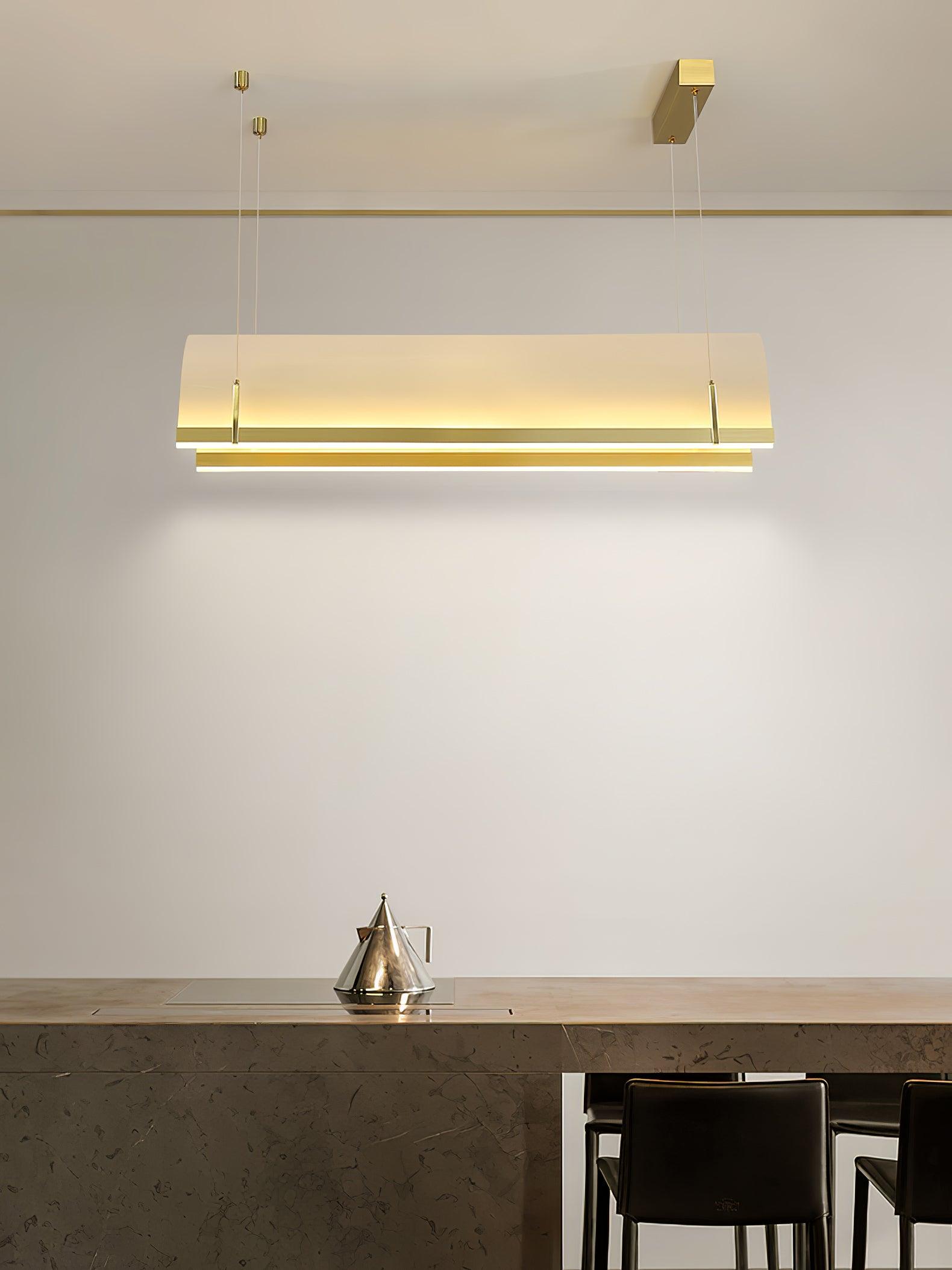 Cevinen Linear Gold Pendant Light - Letslighting