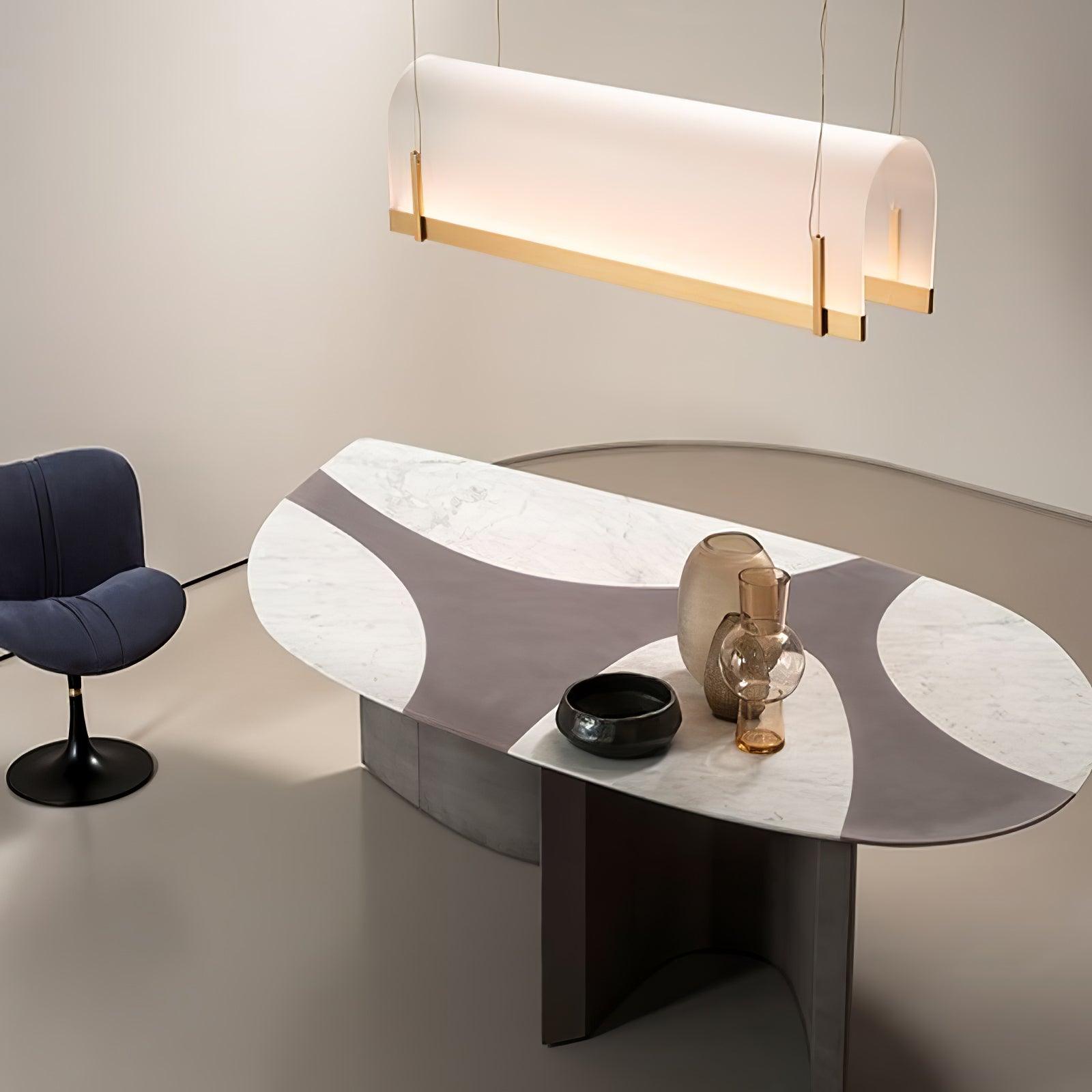Cevinen Linear Gold Pendant Light - Letslighting