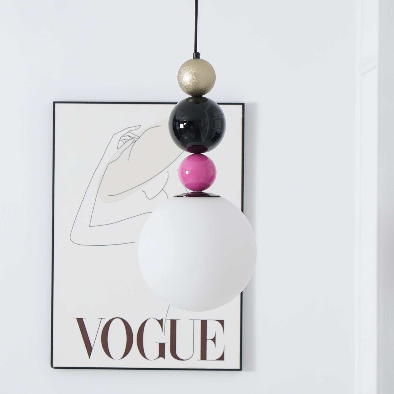 Eshaisra Nordic Art Round Balls Stacking Glass Pendant Lamp - Letslighting