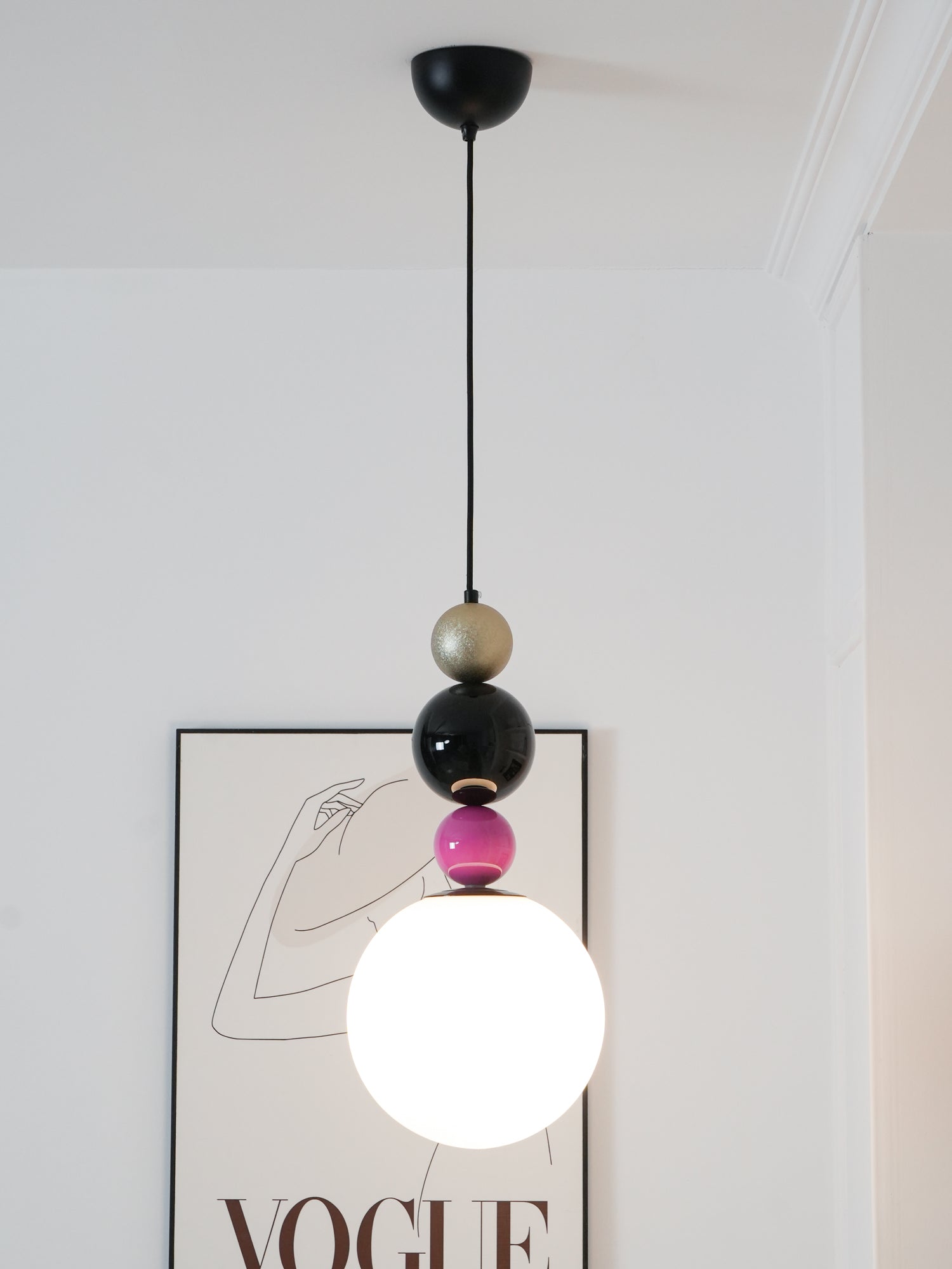 Eshaisra Nordic Art Round Balls Stacking Glass Pendant Lamp - Letslighting
