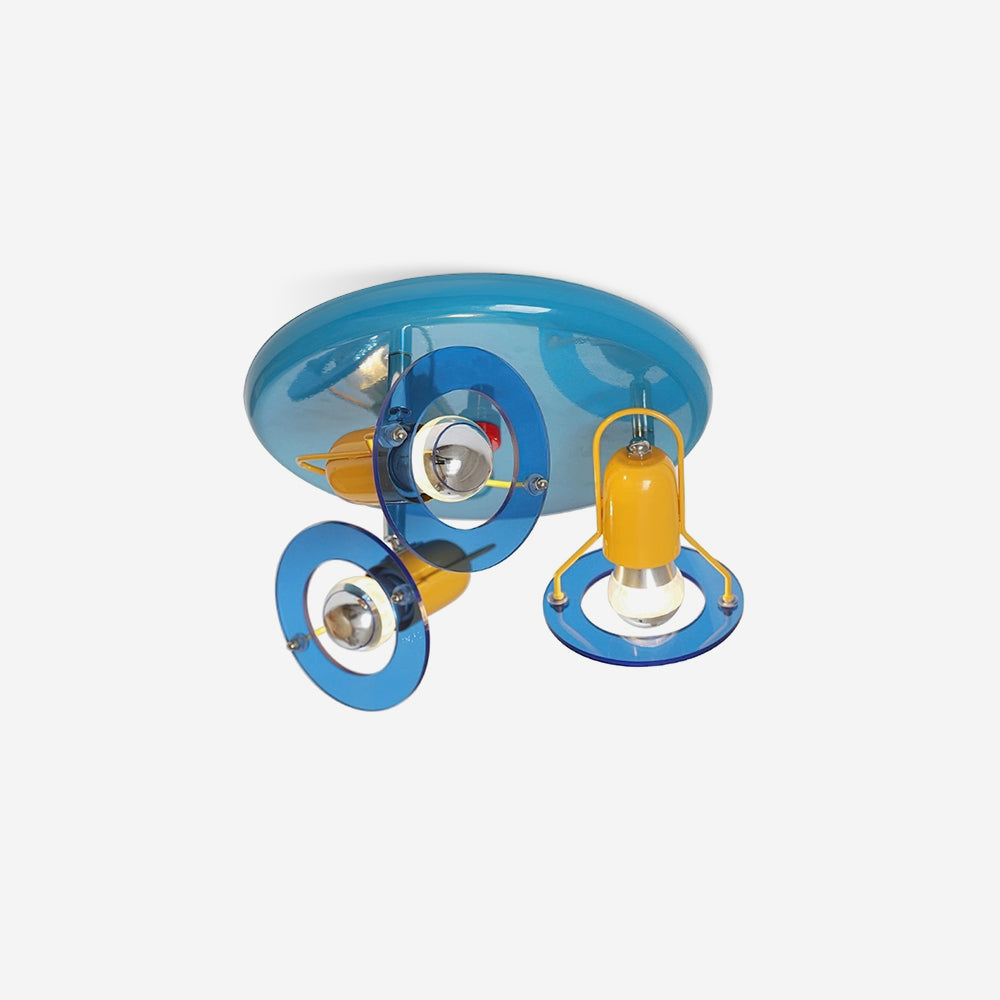 Batya Ceiling Light Glass Circular Colorful - Letslighting