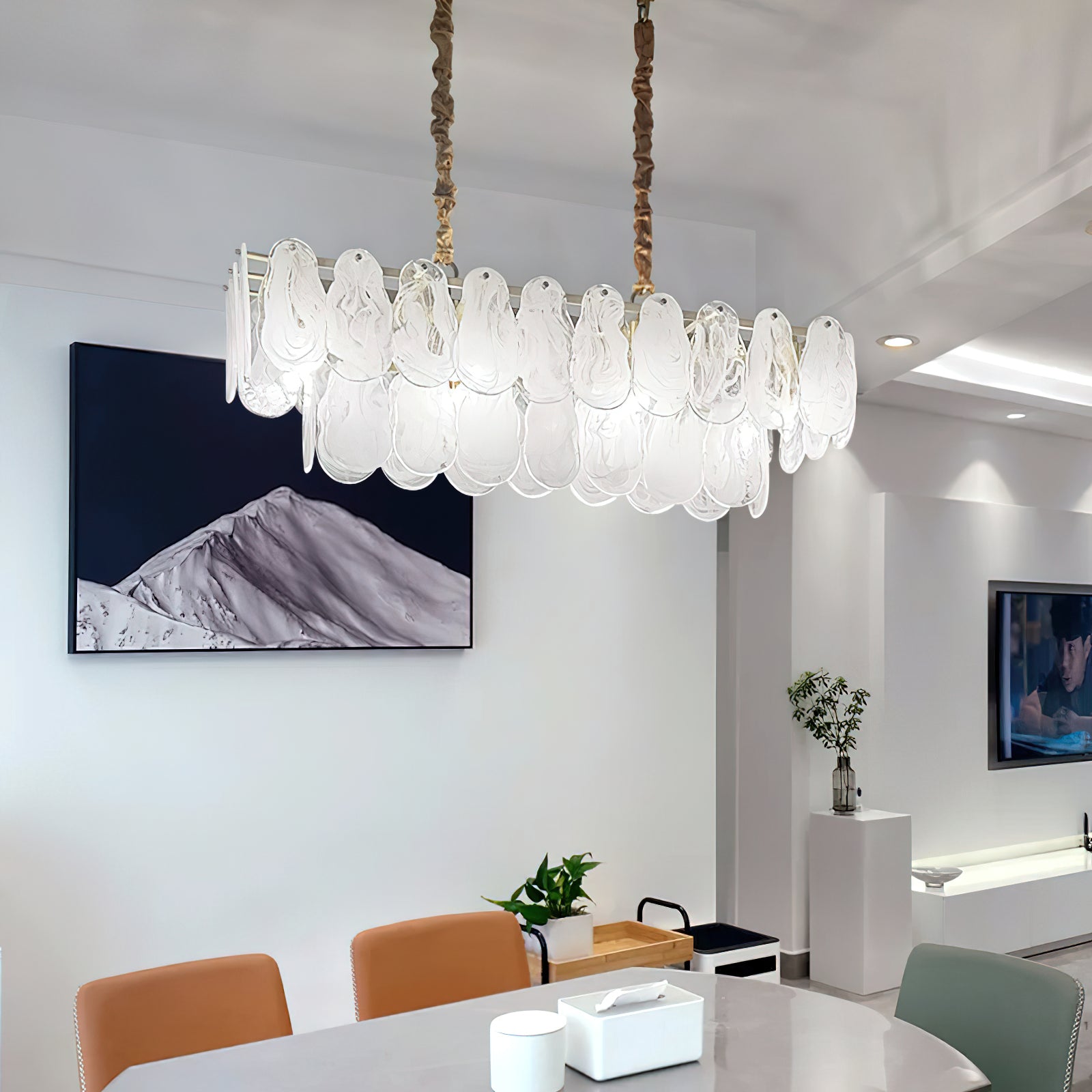 Zosolia Postmodern Luxury Round Cloud Glass Chandelier - Letslighting