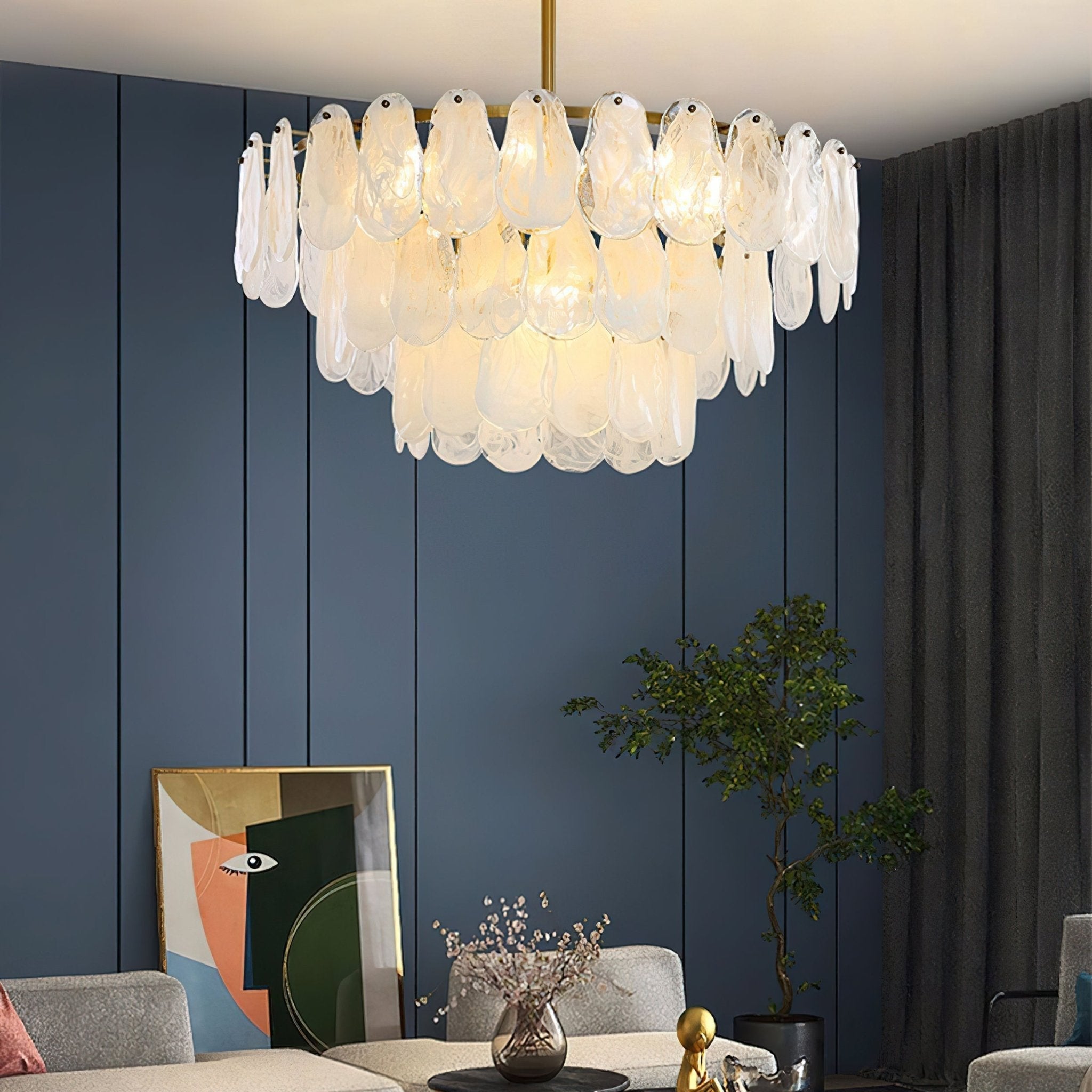 Zosolia Postmodern Luxury Round Cloud Glass Chandelier - Letslighting