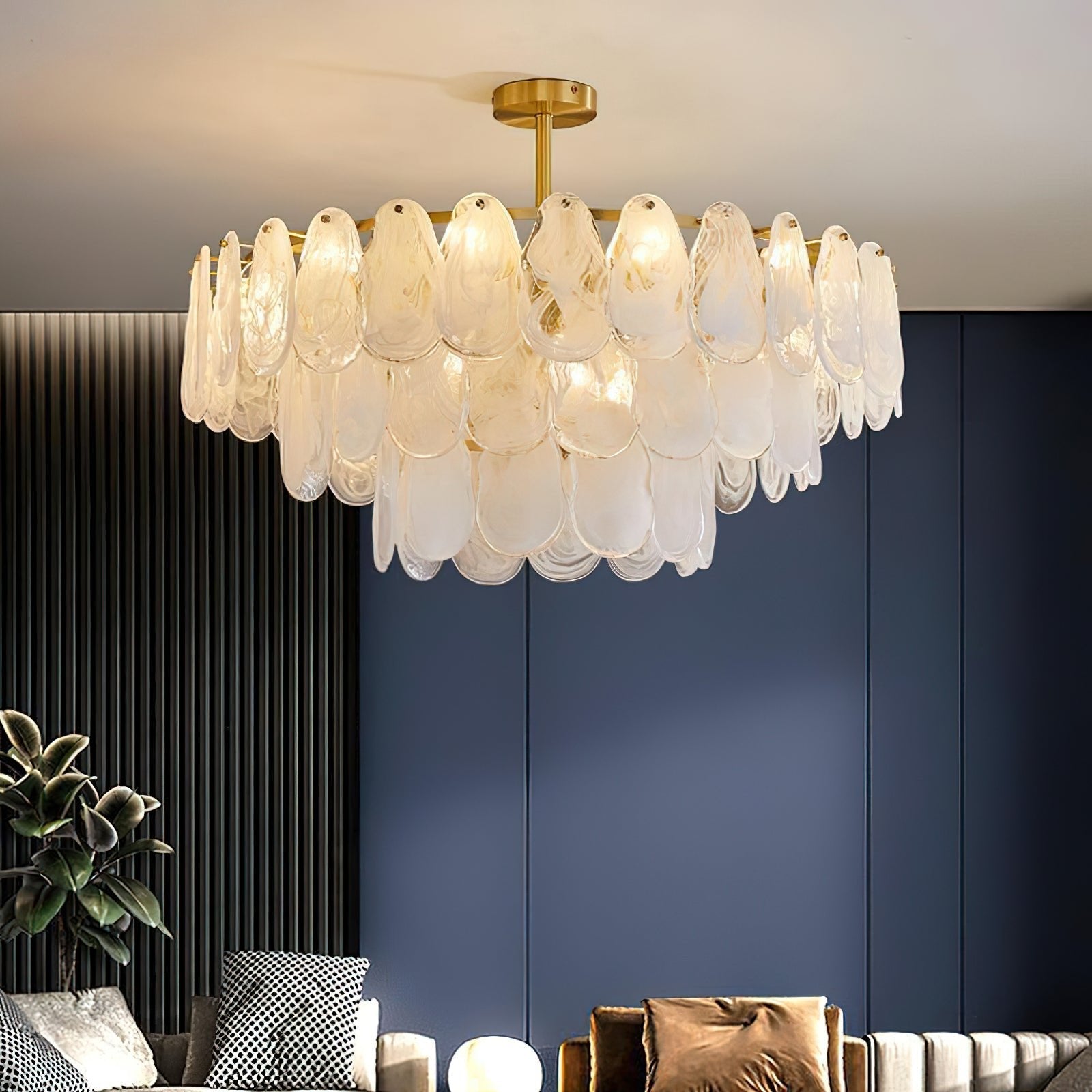 Zosolia Postmodern Luxury Round Cloud Glass Chandelier - Letslighting