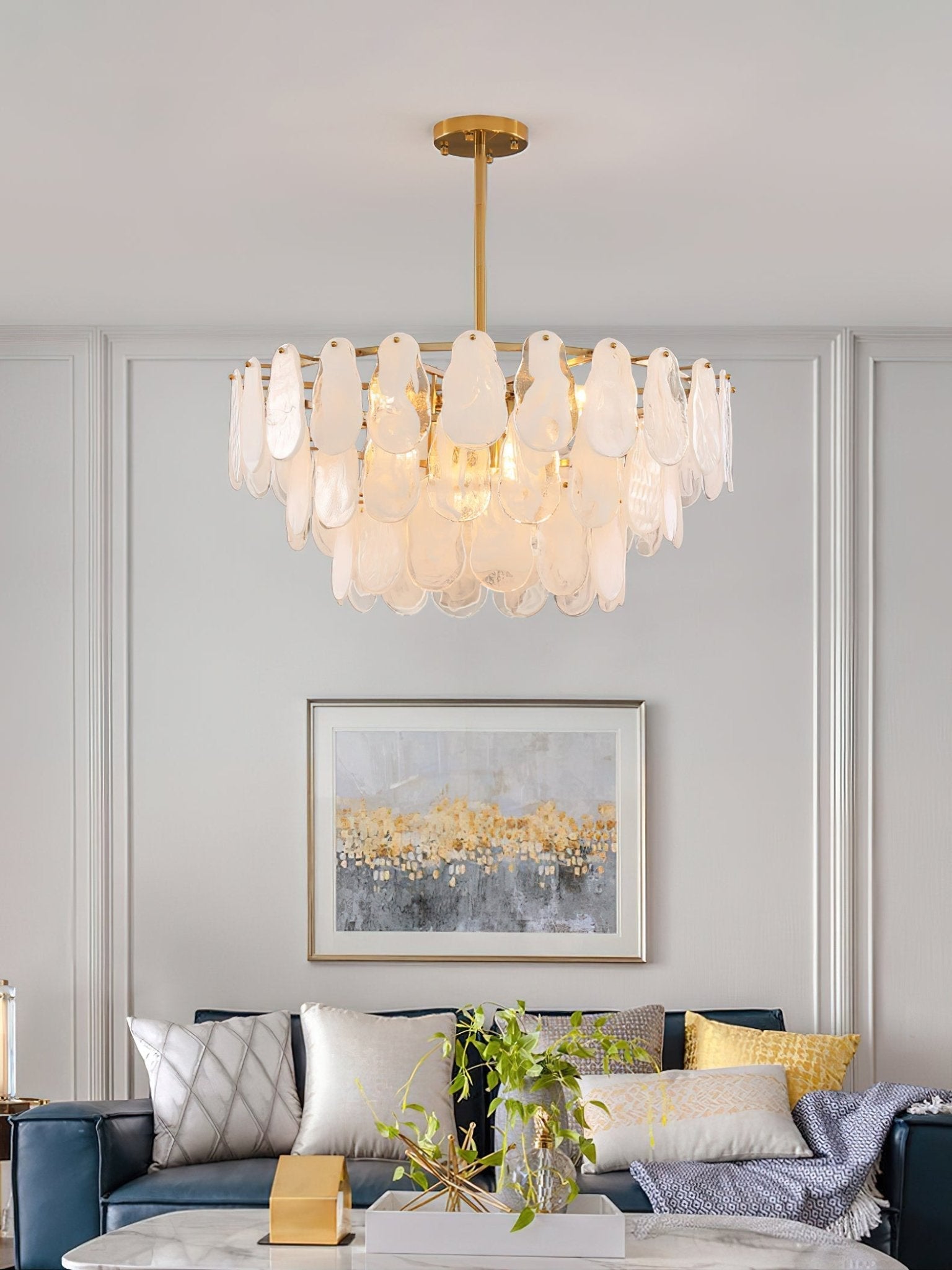 Zosolia Postmodern Luxury Round Cloud Glass Chandelier - Letslighting