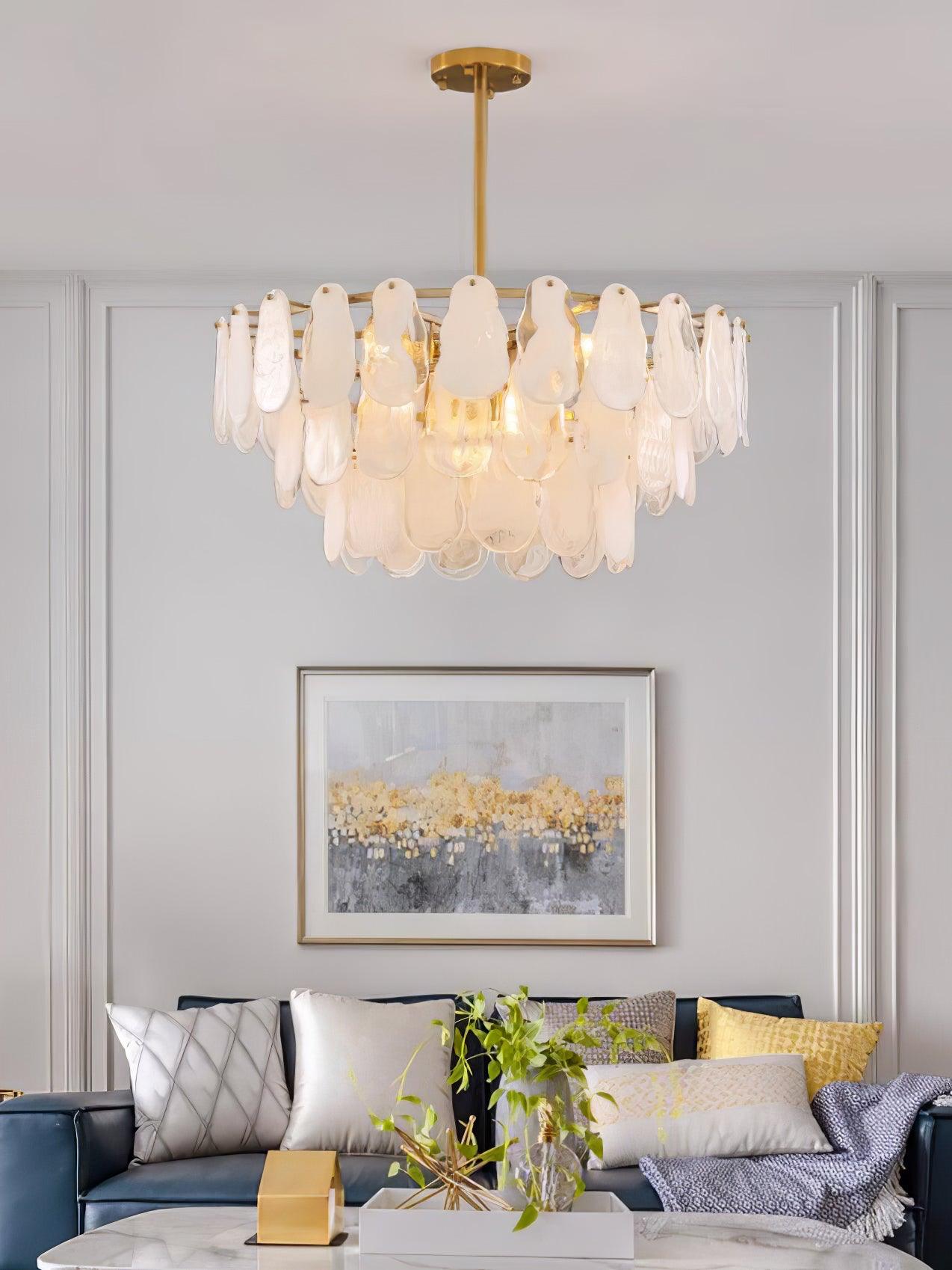 Zosolia Postmodern Luxury Round Cloud Glass Chandelier - Letslighting