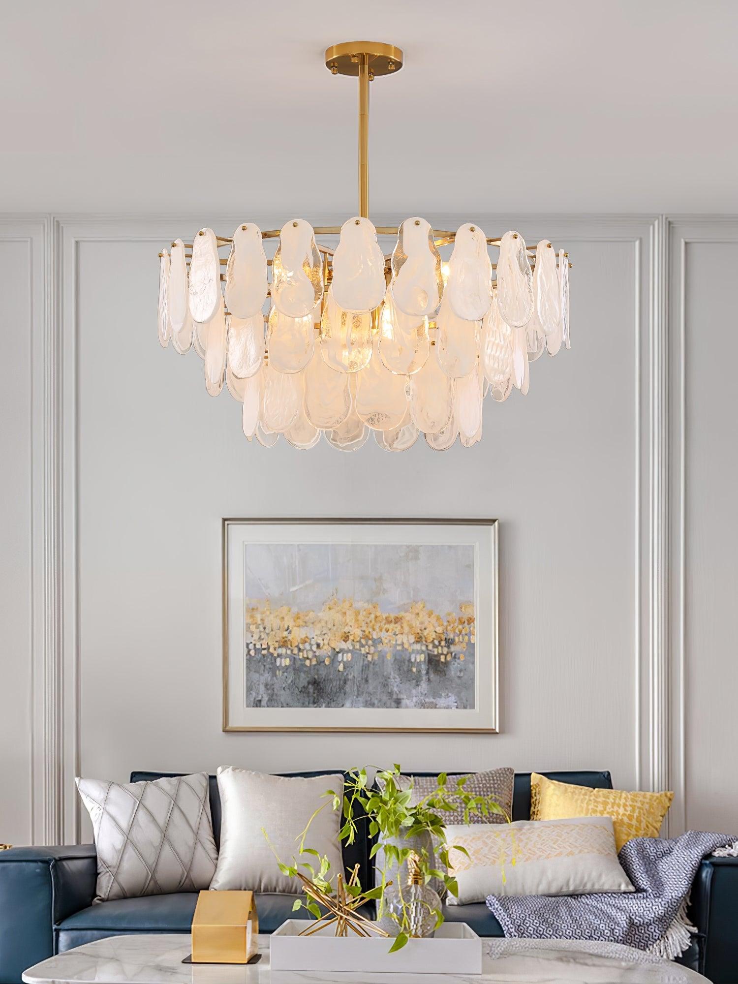 Zosolia Postmodern Luxury Round Cloud Glass Chandelier - Letslighting