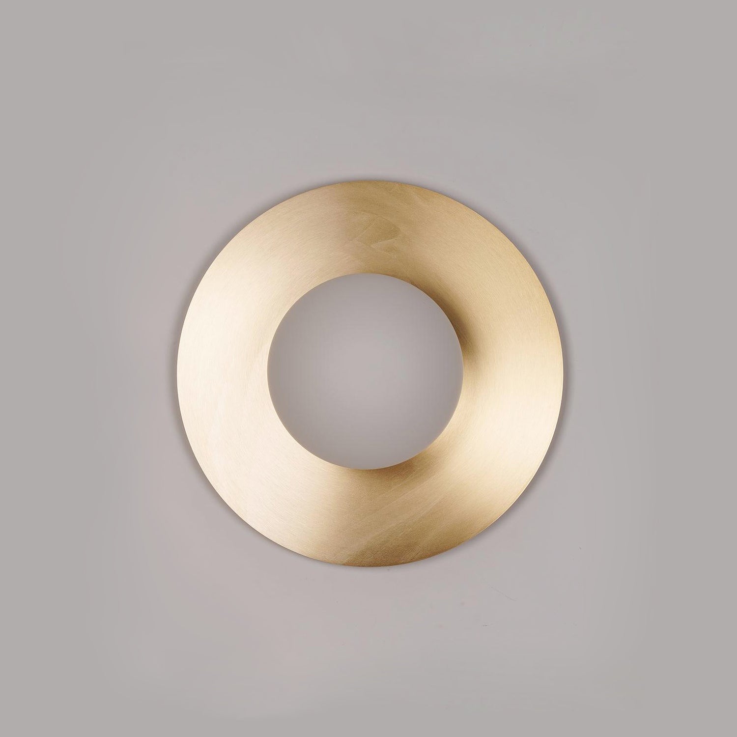 Godfrey Modern Minimalist Round Art Brass Glass Wall Lamp - Letslighting