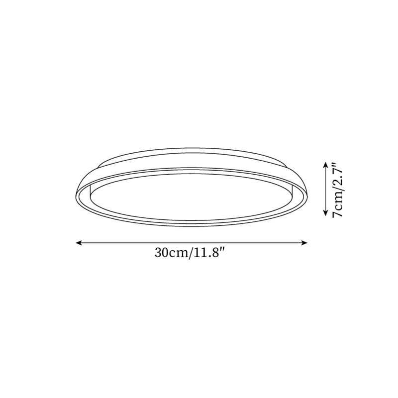 Halo Round Travertine Ceiling Light