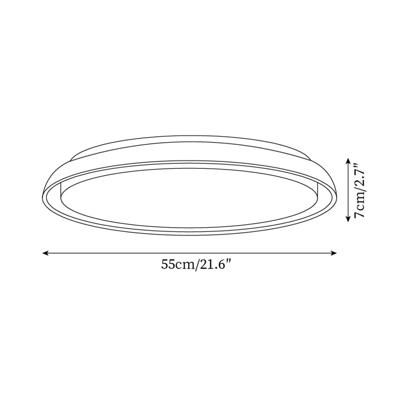 Halo Round Travertine Ceiling Light