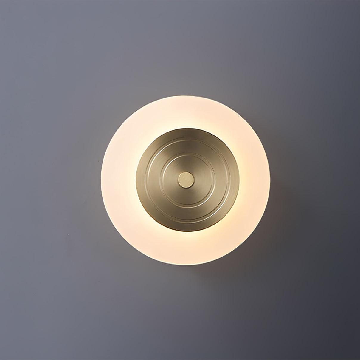 Patricia Round Moon Elegance Brass Wall Lamp - Letslighting